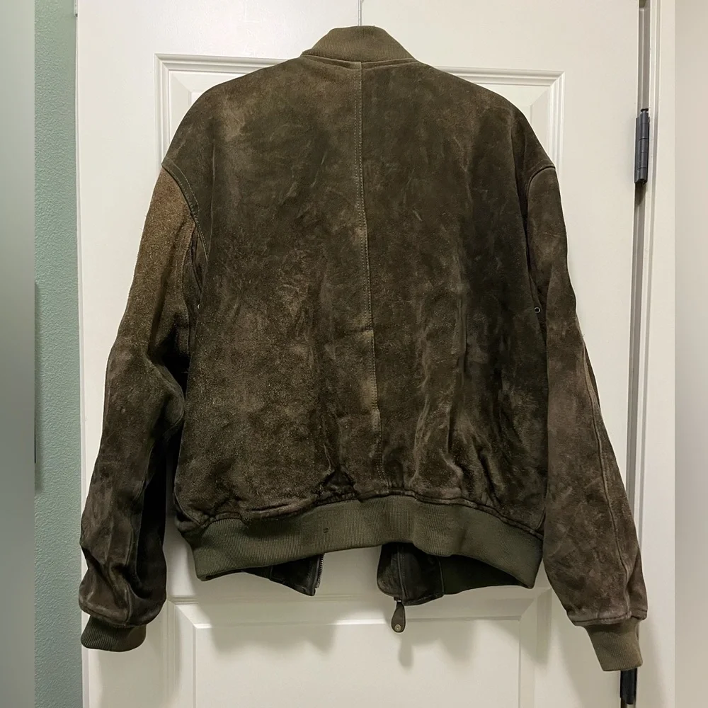 Banana Republic Brown Suede Bomber Jacket
